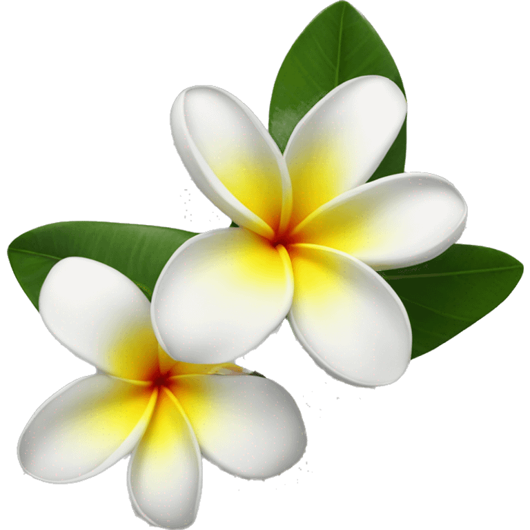 frangipani white emoji