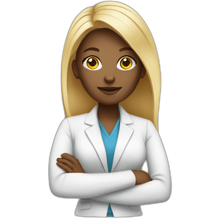 community manager woman white emoji