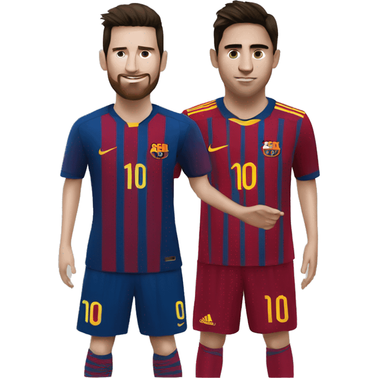 Messi and rodrigo emoji