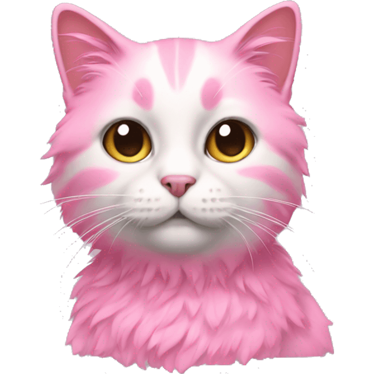 cat with pink fur emoji