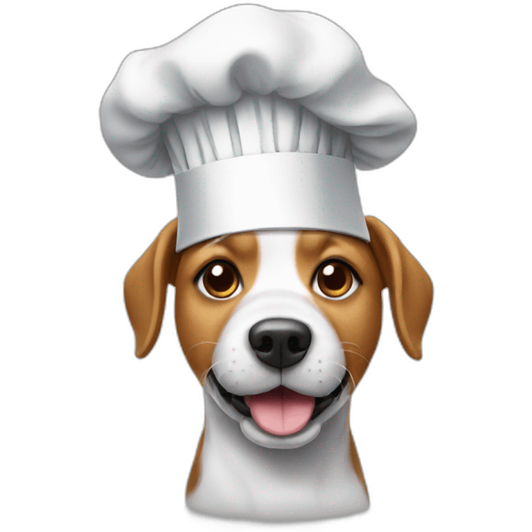 dog with chef hat emoji