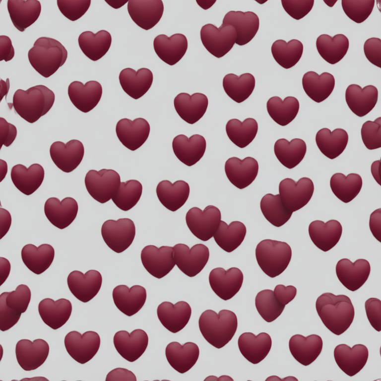 burgundy heart  emoji