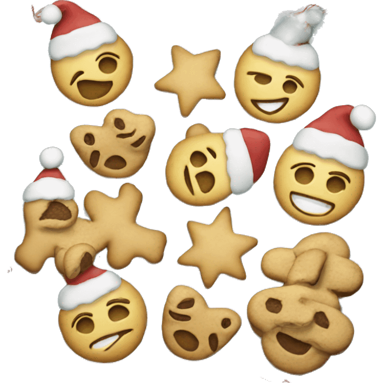 make a christmas cookie emoji