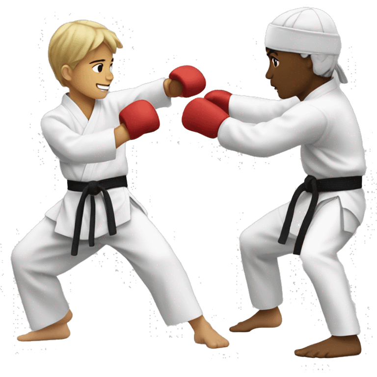 Karate kid sparring emoji