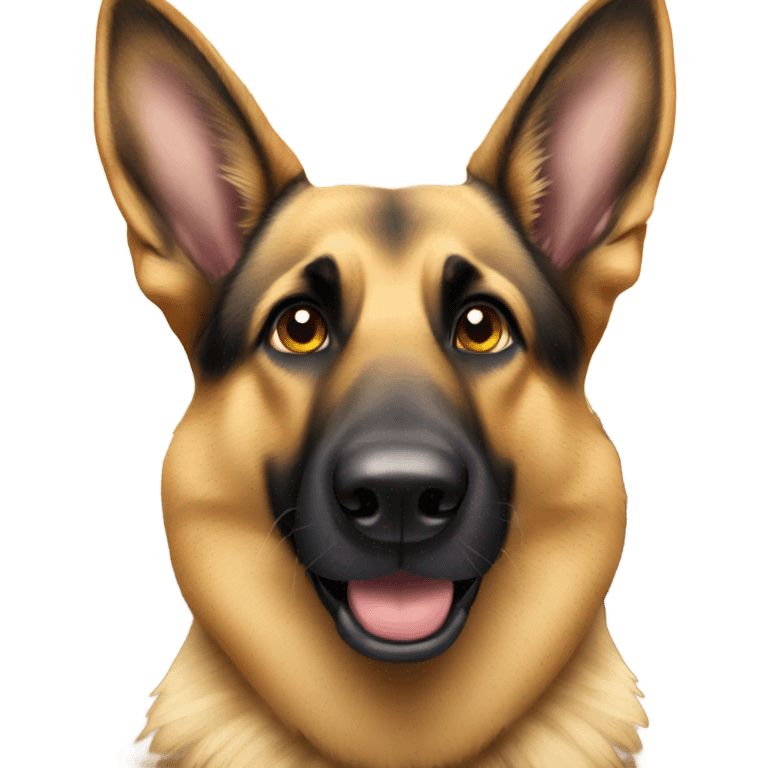 German shepherd taking a selfie  emoji