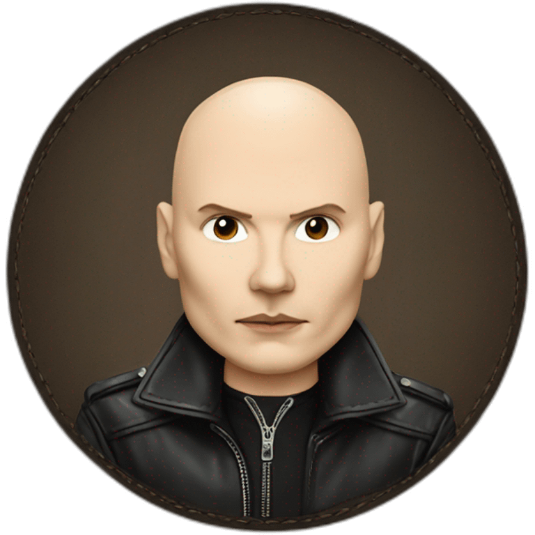 Billy corgan with leather top emoji