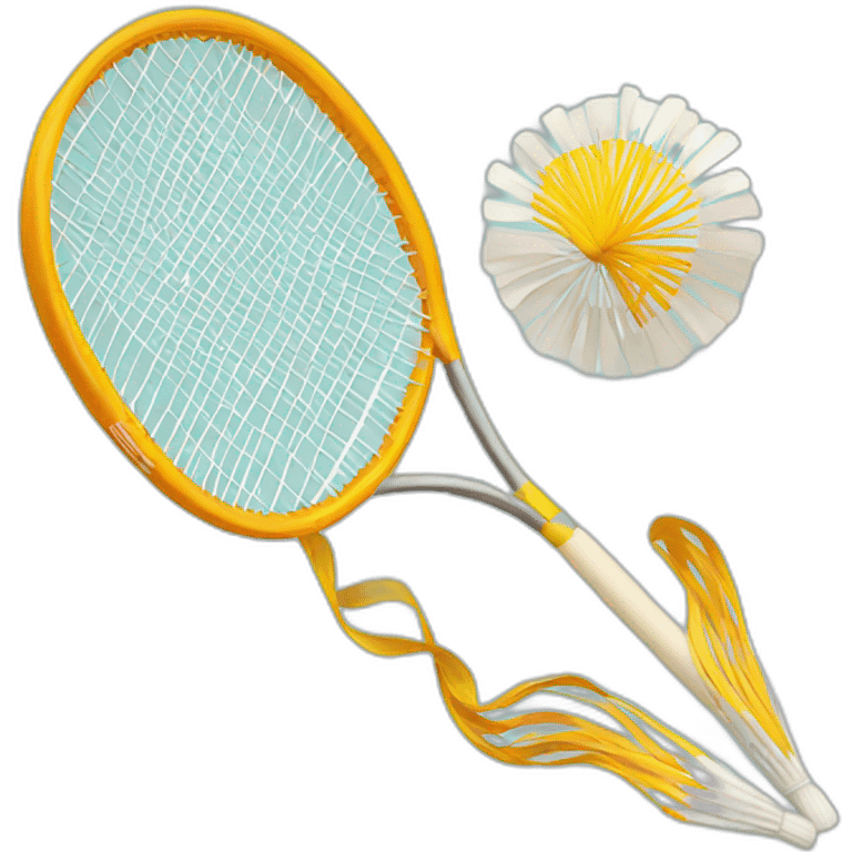 Volant badminton emoji