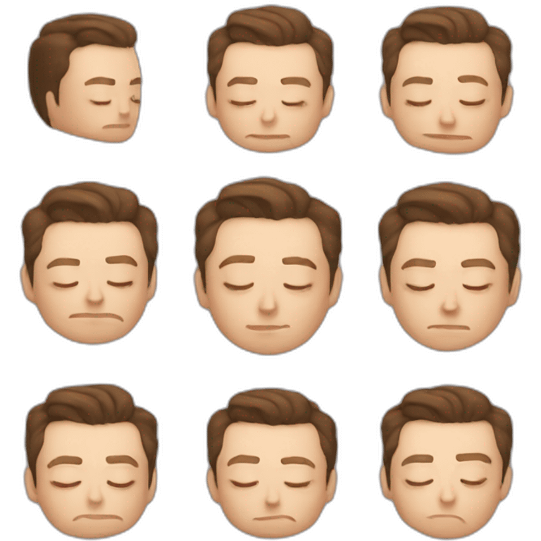 sleeping elon musk emoji