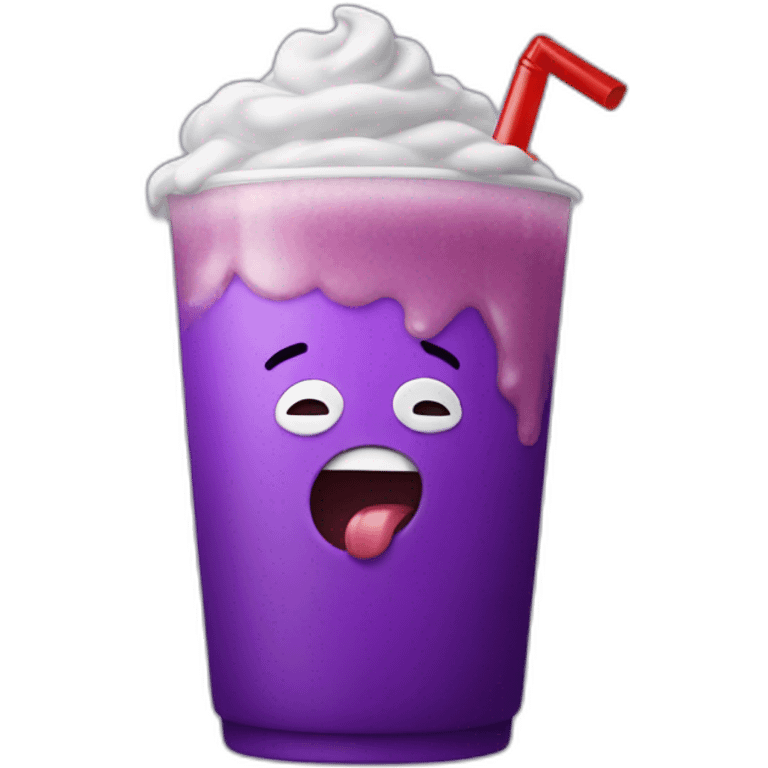 biggie smalls drinking grimace shake emoji