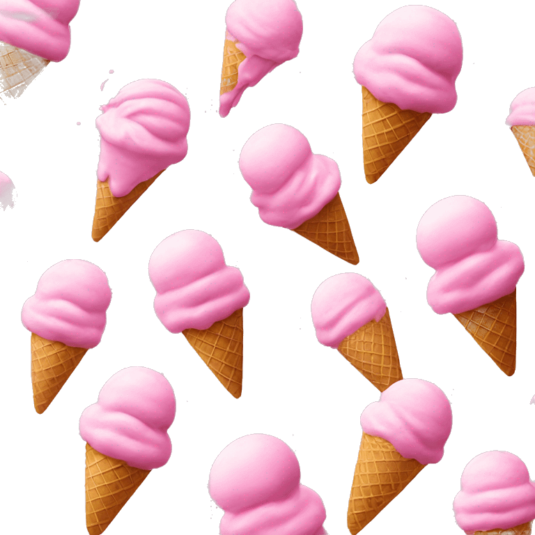 Pink aesthetic ice cream￼ emoji