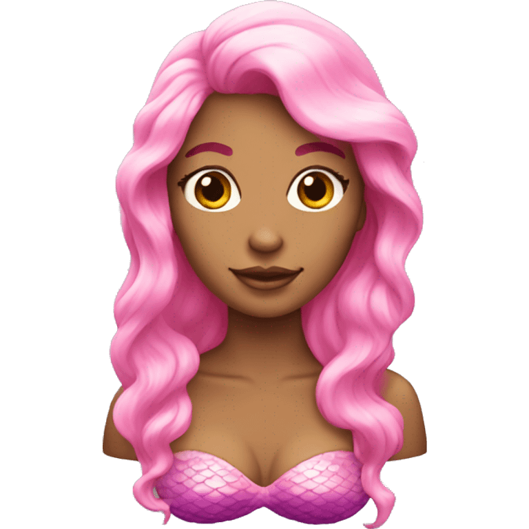 mermaid pink emoji