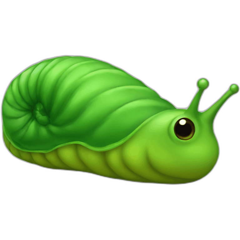 green slug emoji