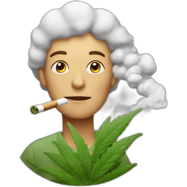 Cannabis smoker emoji