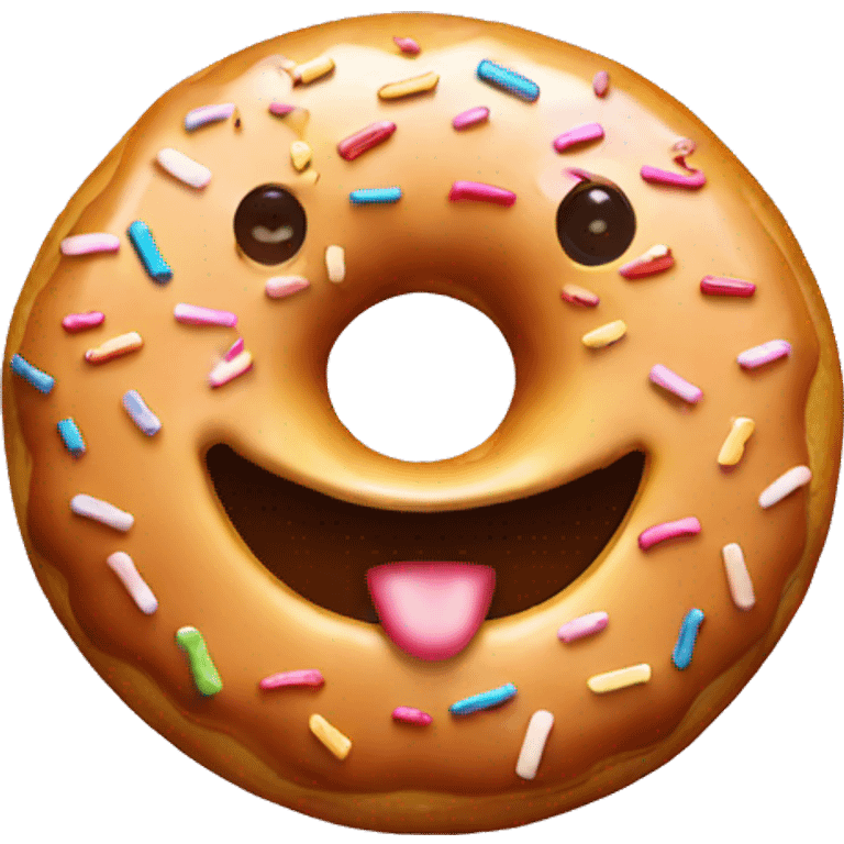 Smiley donut emoji