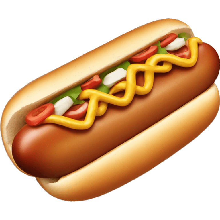 Hot dog emoji