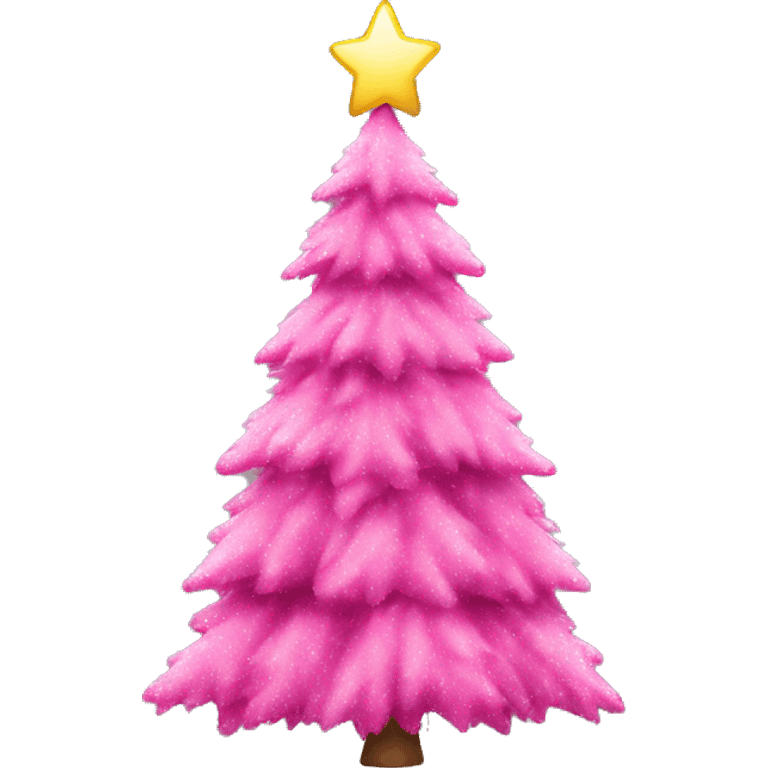 pink christmas tree  emoji