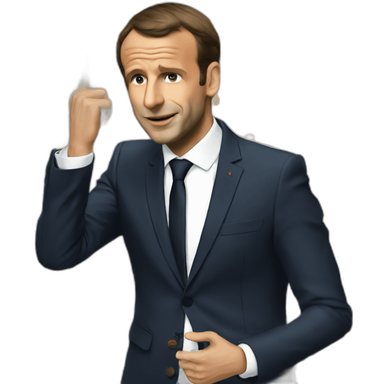 macron qui dab emoji