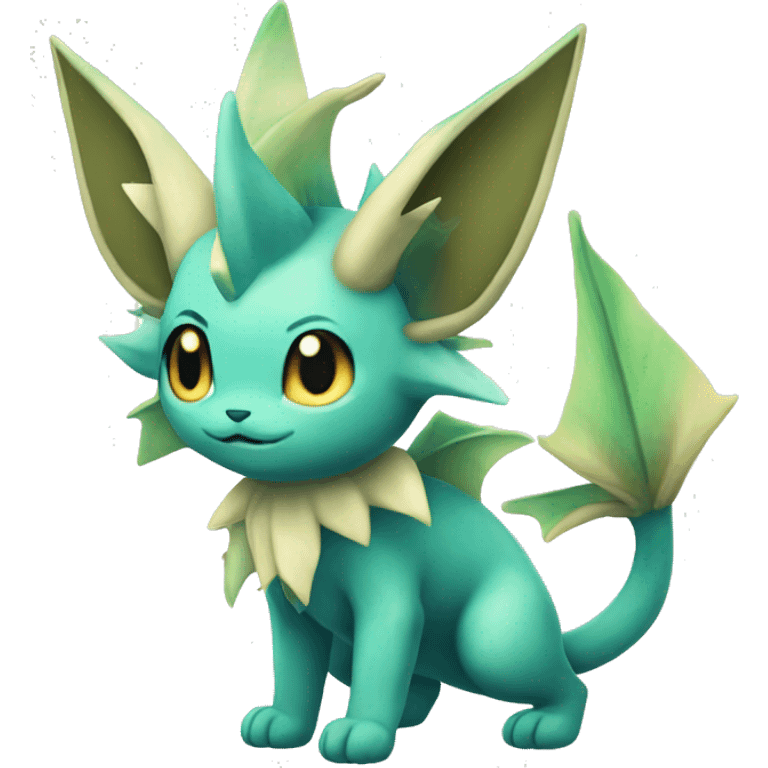 Vaporeon-Leafeon full body emoji