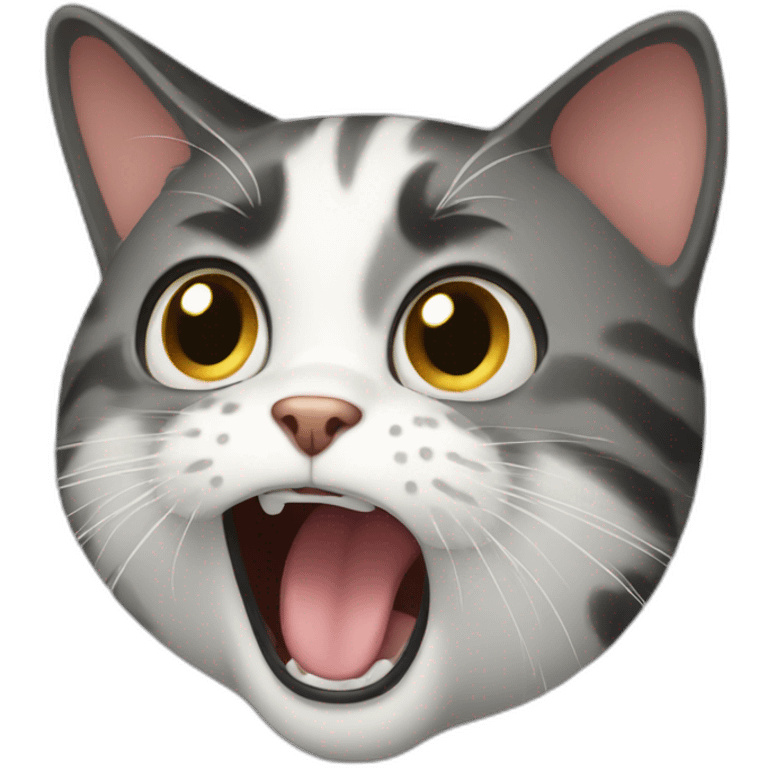 Shocked cat emoji