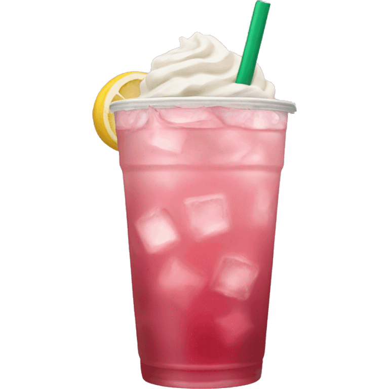 pink iced tea Starbucks drink emoji