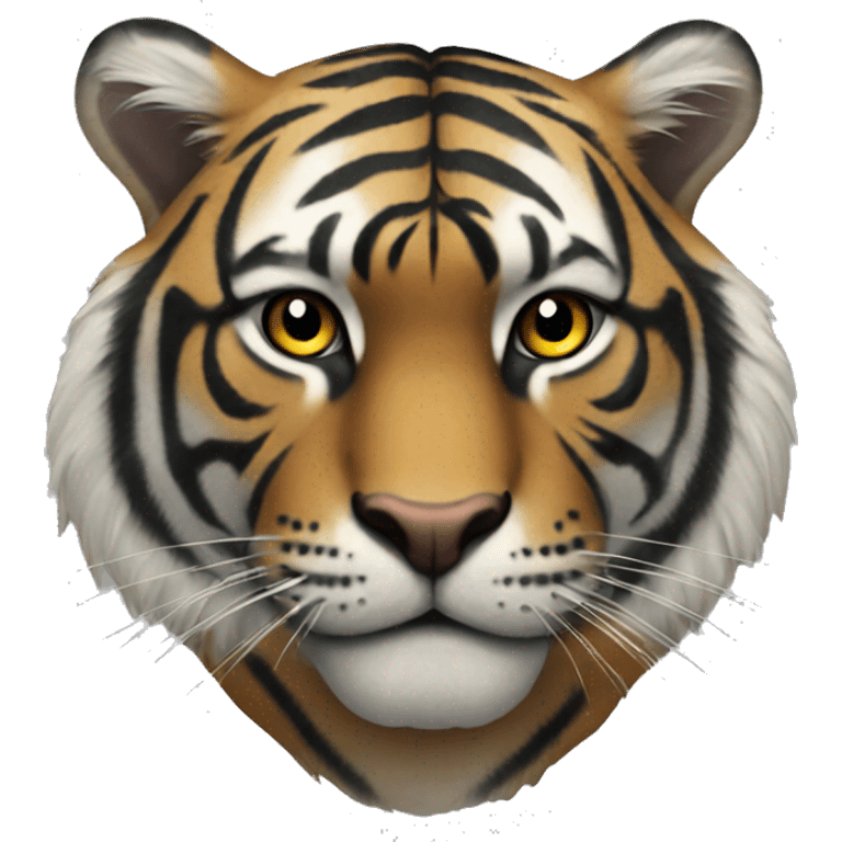 Black tiger emoji