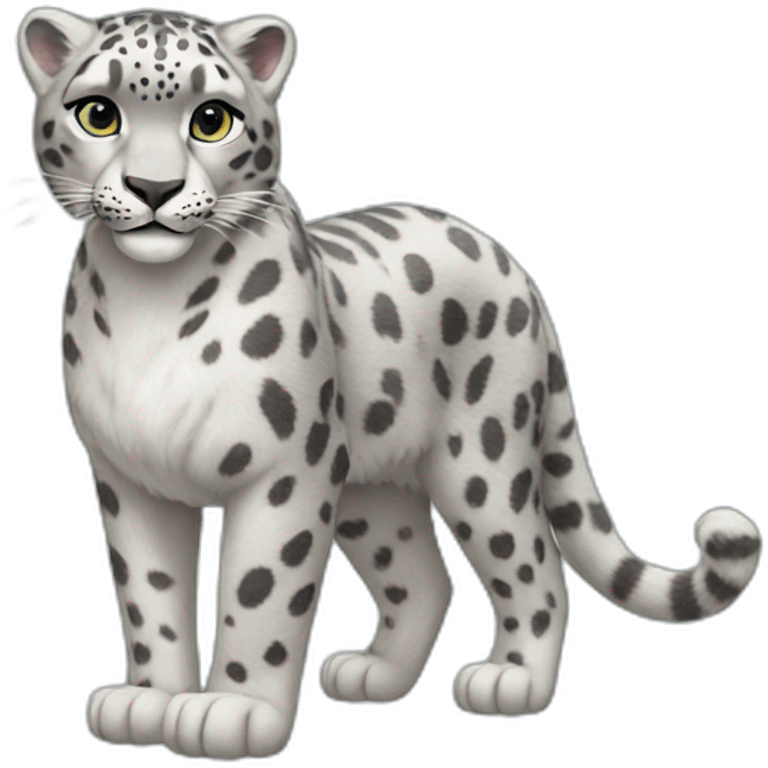 Snow Leopard Full Body emoji