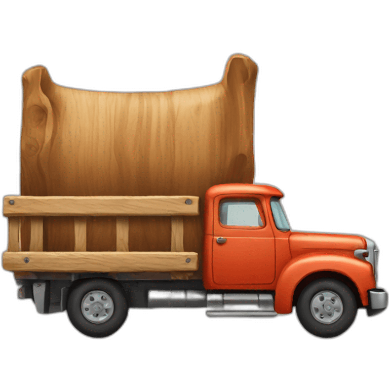 wood truck emoji