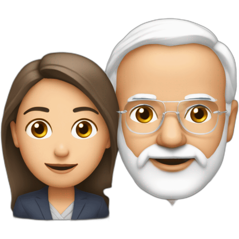 Narendra Modi and Girogia Meloni emoji