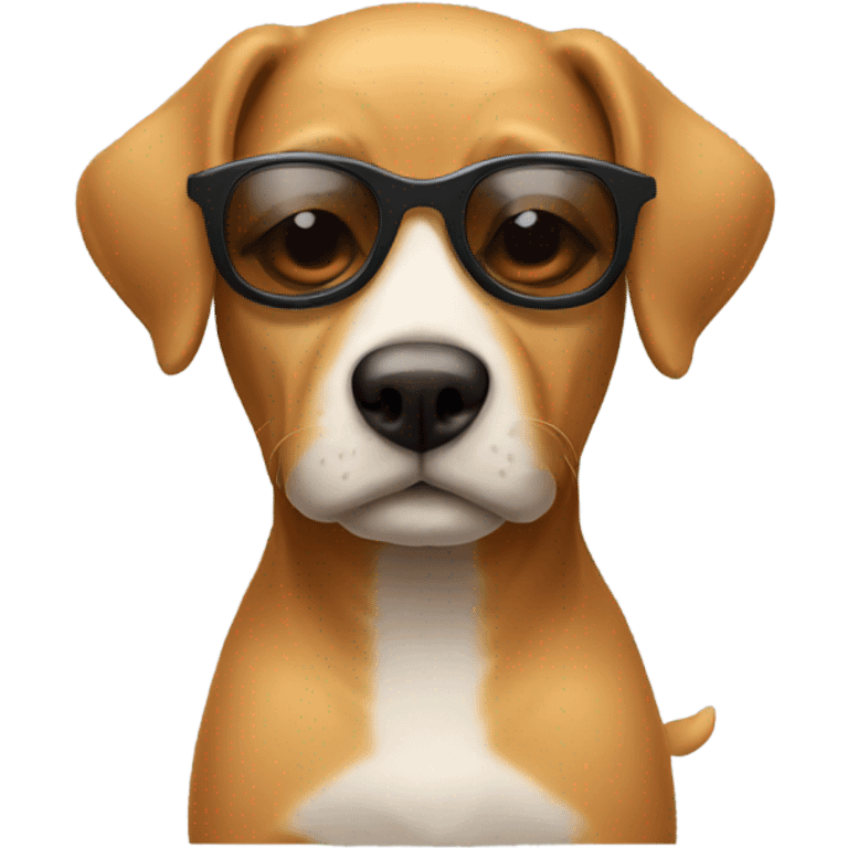 Un perro con gafas de sol  emoji