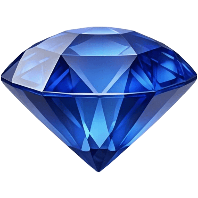 Cinematic Realistic Sapphire Emoji, Deep blue and stunning, with smooth, polished facets that gleam with a vibrant intensity. The deep blue hue reflects light in mesmerizing patterns, and a soft, glowing aura adds to the precious, regal nature of the gemstone. Soft glowing outline, capturing the essence of wisdom and royalty in a dazzling sapphire. emoji