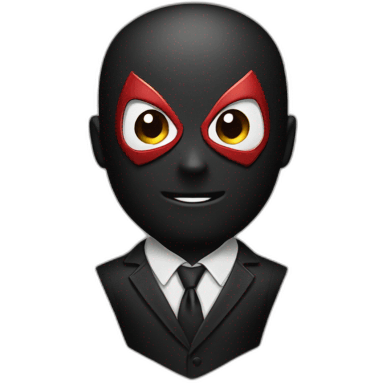 Black suit spider man emoji