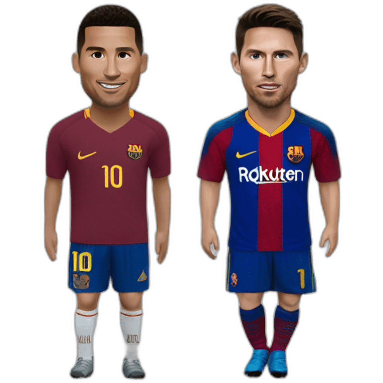 Ronaldo and messi emoji