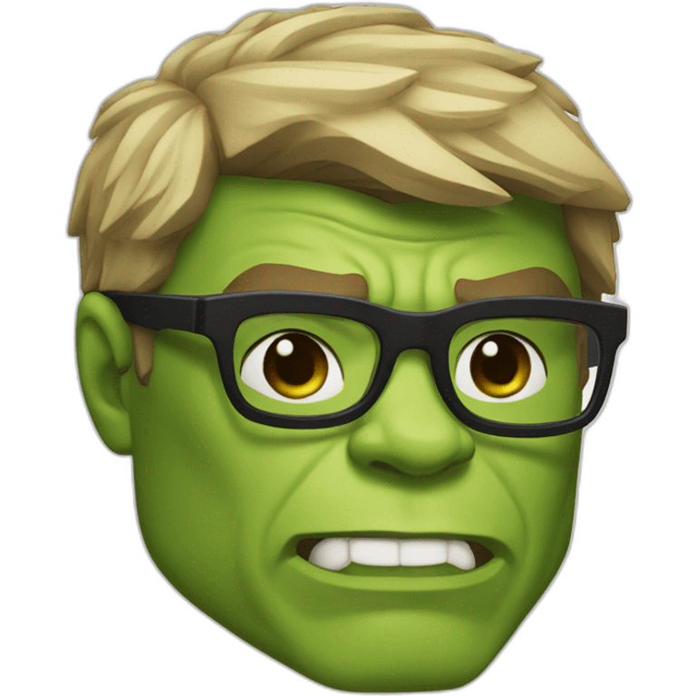 hulk in specs emoji