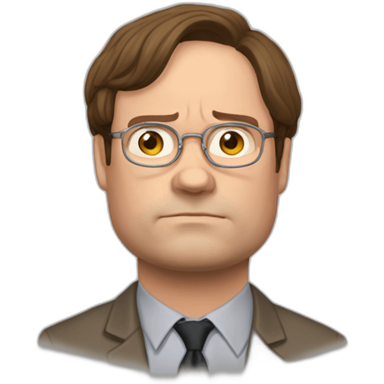 dwight schrute remain calm emoji