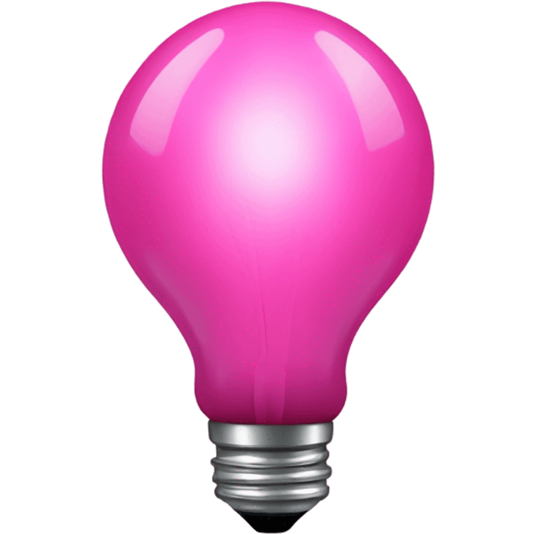 all pink bulb emoji