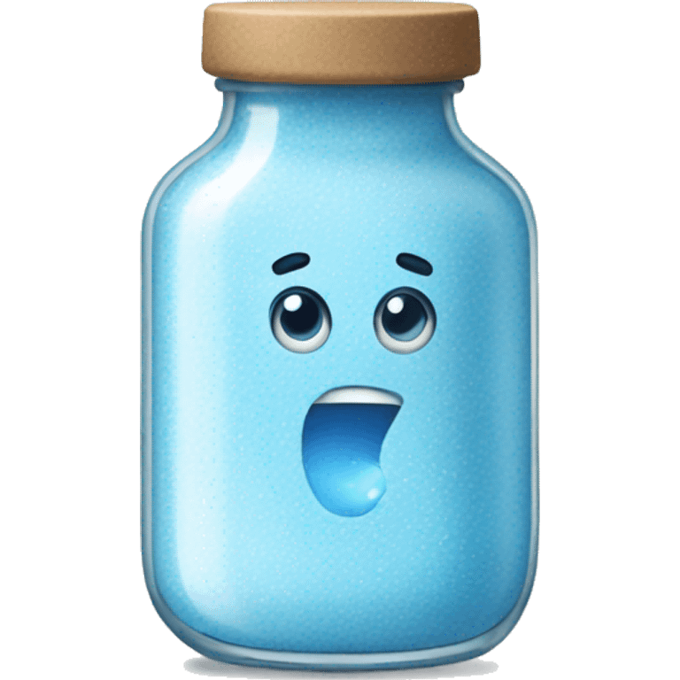 Salt in blue bottle emoji