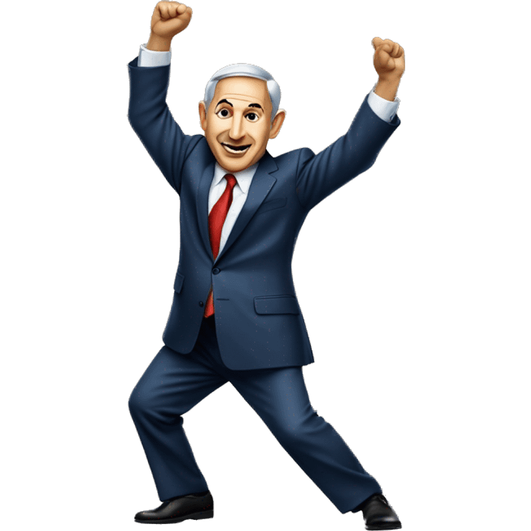 Benyamin Netanyahu dancing emoji