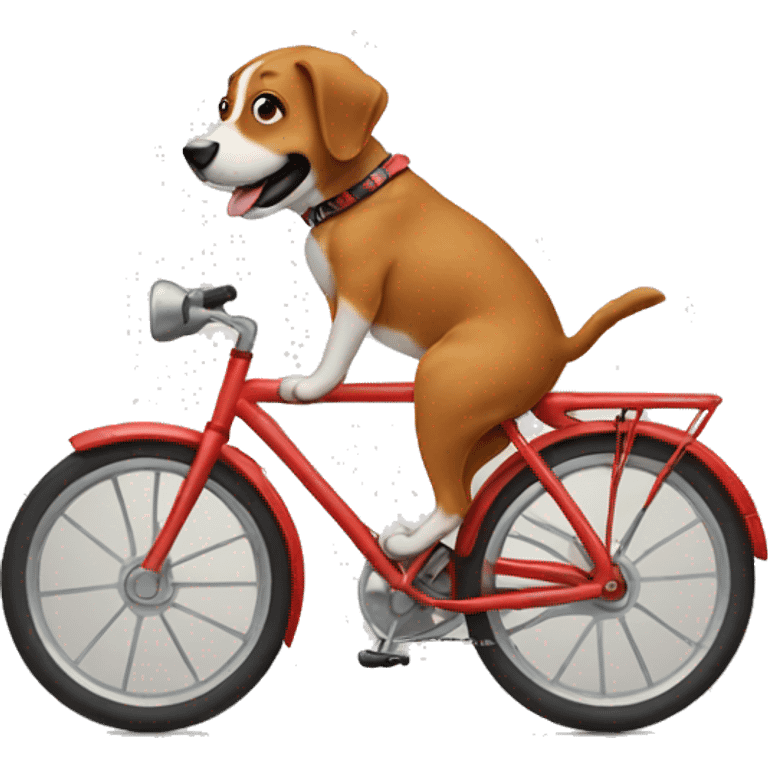 Dog on a bike emoji