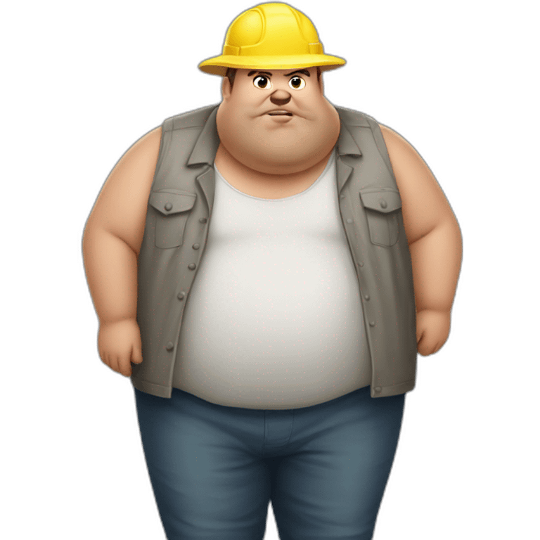 fat guy shitty job emoji