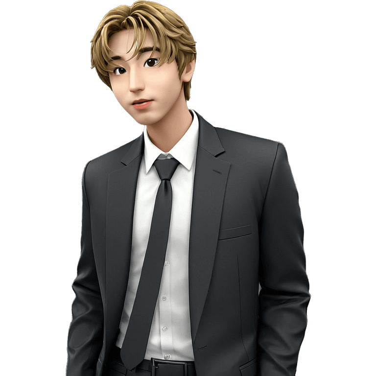 stylish boy in formal attire emoji