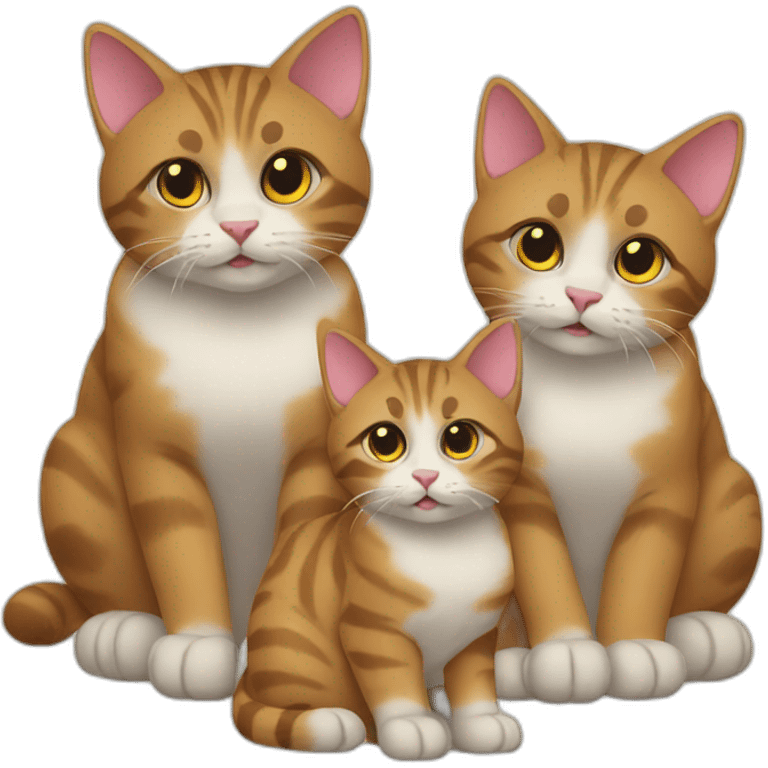 Cats family emoji