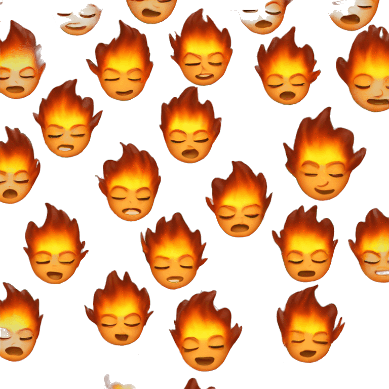 Girl on fire emoji