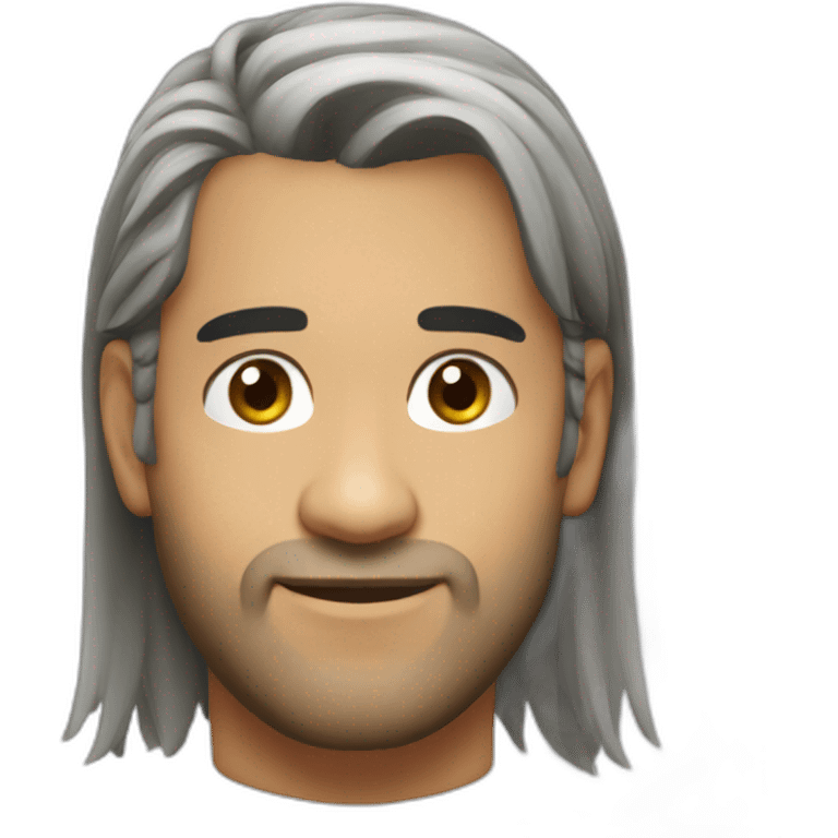 M.s dhoni long hair  emoji