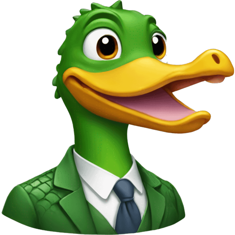 duck crocodile emoji