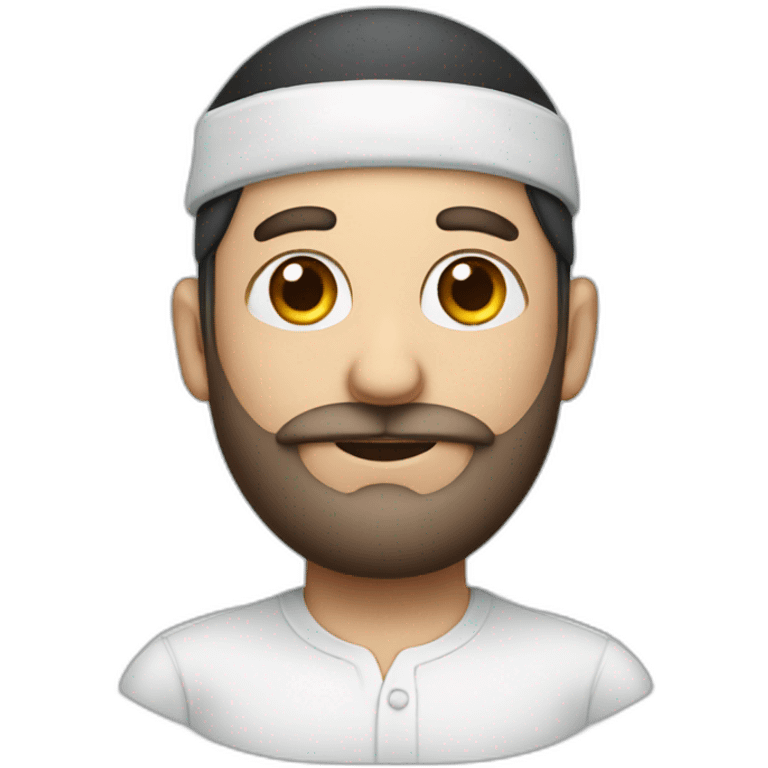 Jewish man with a kippah emoji