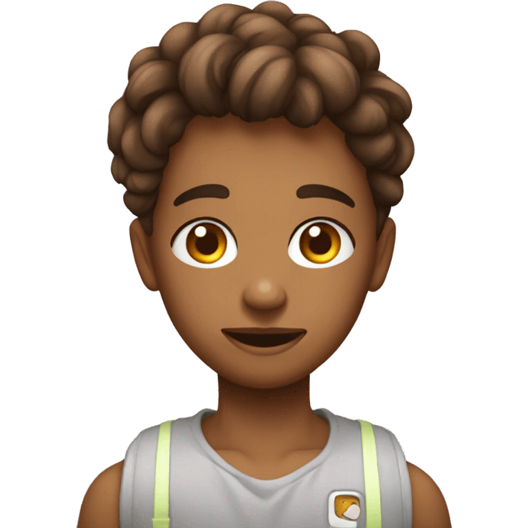 Adolescente,fazendo coração com a mão  emoji