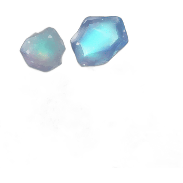 Sparkly glossy Pastel whitish iridescent glass nebula glass crystal clusters emoji