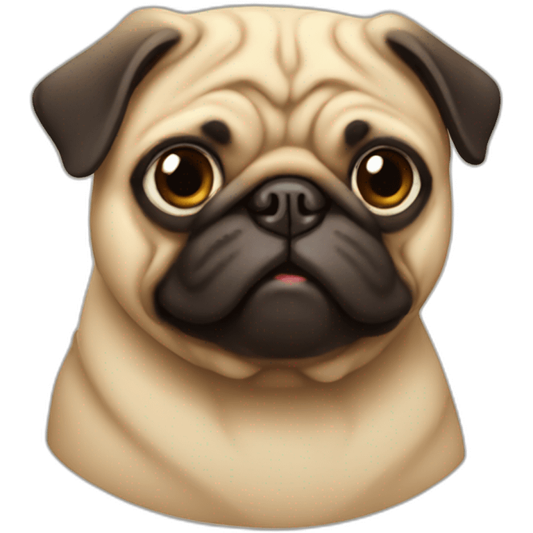 Fat pug emoji