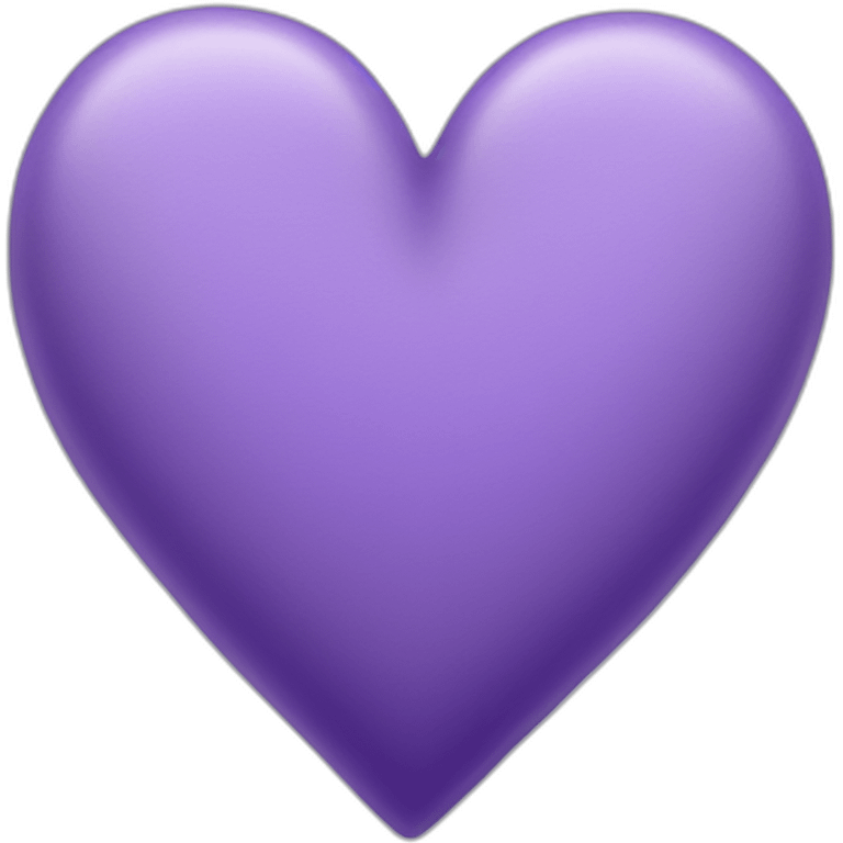 Lavendar heart emoji