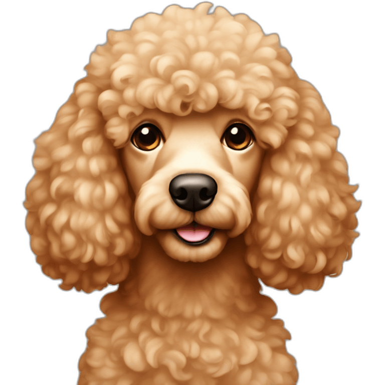 red and beige poodles emoji